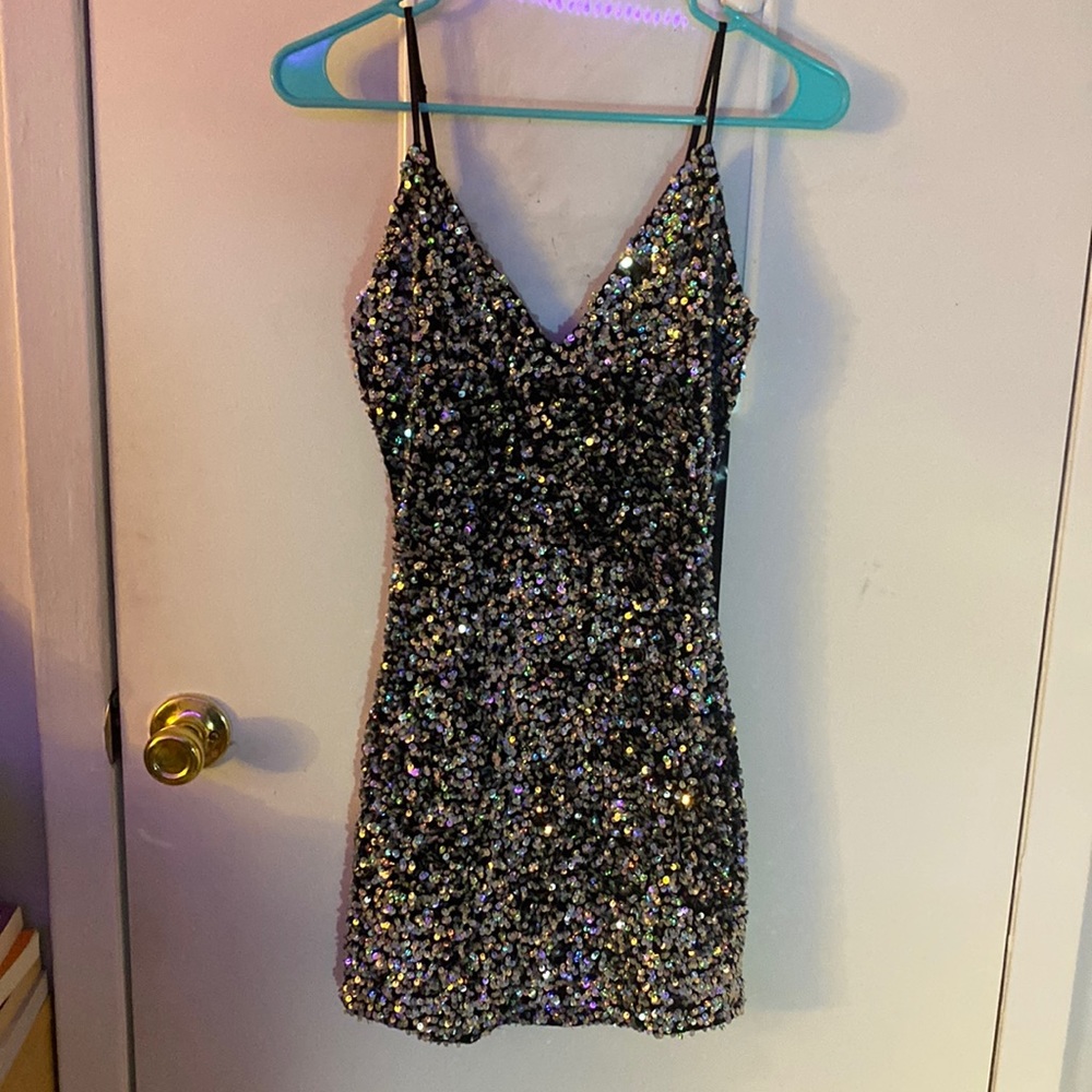 Macys Short Sequin Dress